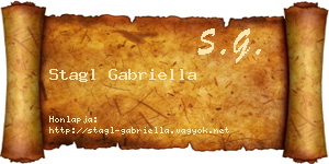 Stagl Gabriella névjegykártya