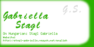 gabriella stagl business card